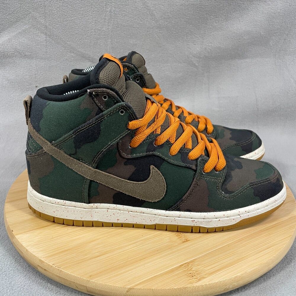 Nike SB Dunk High FiveOne0 510 Camo Mens Size 8 Pre-Owned Shoes 646552-037